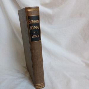 ENGINEERING DRAWING 4TH EDITION 8TH IMPRESSION HARDCOVER THOMAS FRENCH 1929